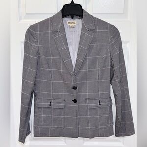 MICHAEL by Michael Kors 2 button plaid blazer SZ 4​​​​